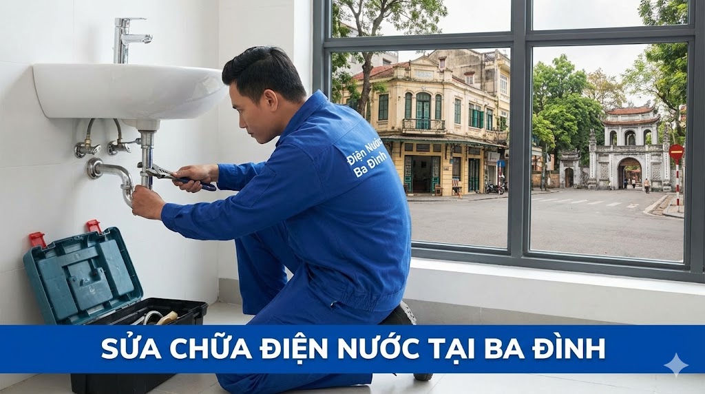 Sửa chữa điện nước tại quận Ba Đình【Khắc phục mọi sự cố】