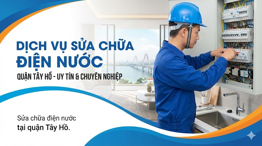 Sửa chữa điện nước tại quận Tây Hồ
