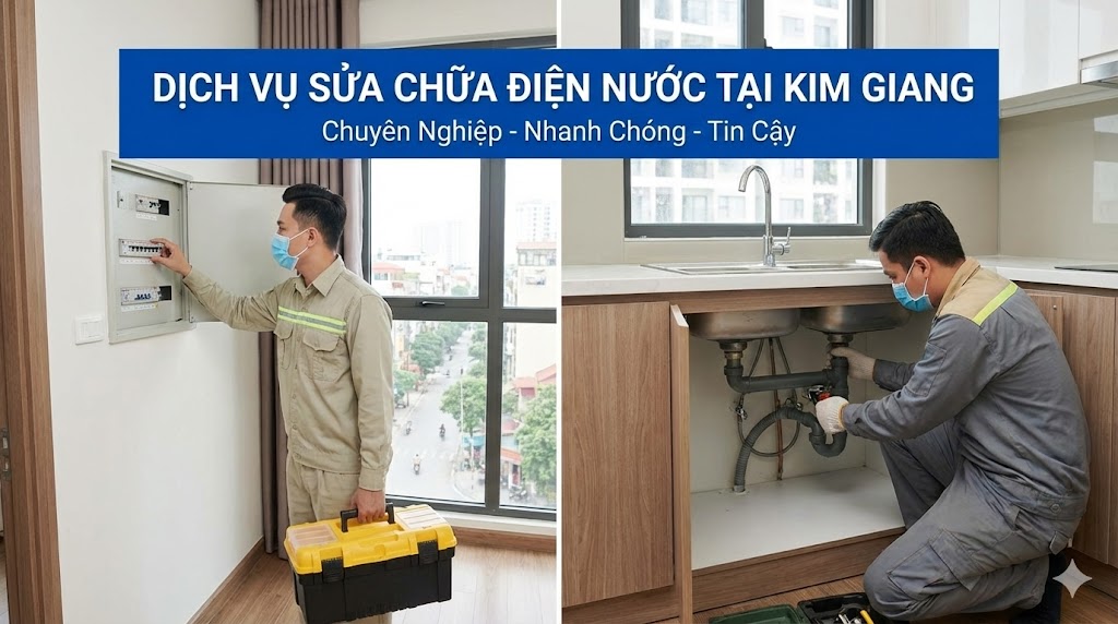 Thợ sửa chữa điện nước tại Kim Giang giá rẻ, chuyên nghiệp