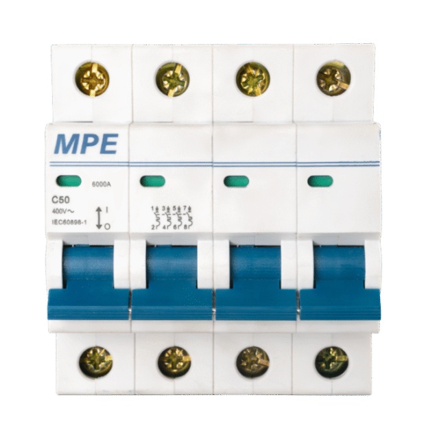 Cầu dao tự động 4 cực 6kA thương hiệu MPE