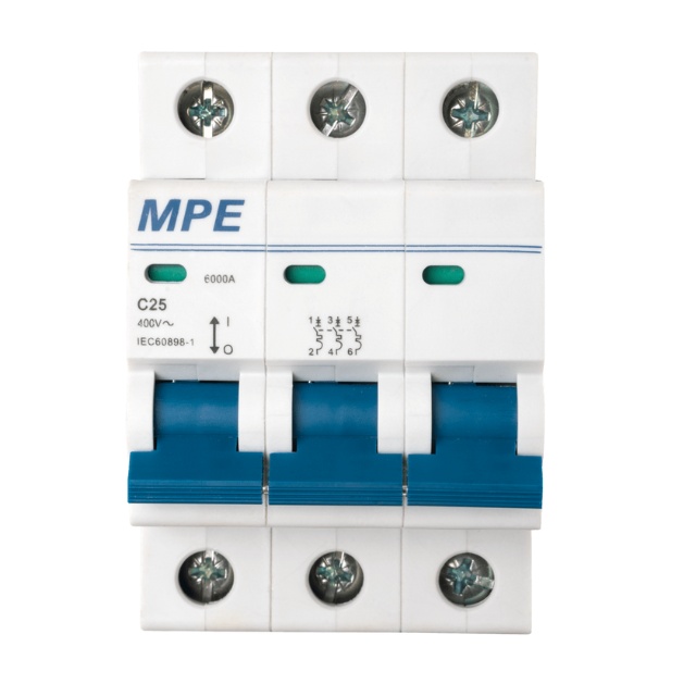 Cầu dao tự động MCB MP6 3 cực thương hiệu MPE